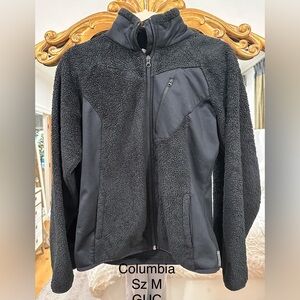 Columbia Black Sherpa Fleece Jacket